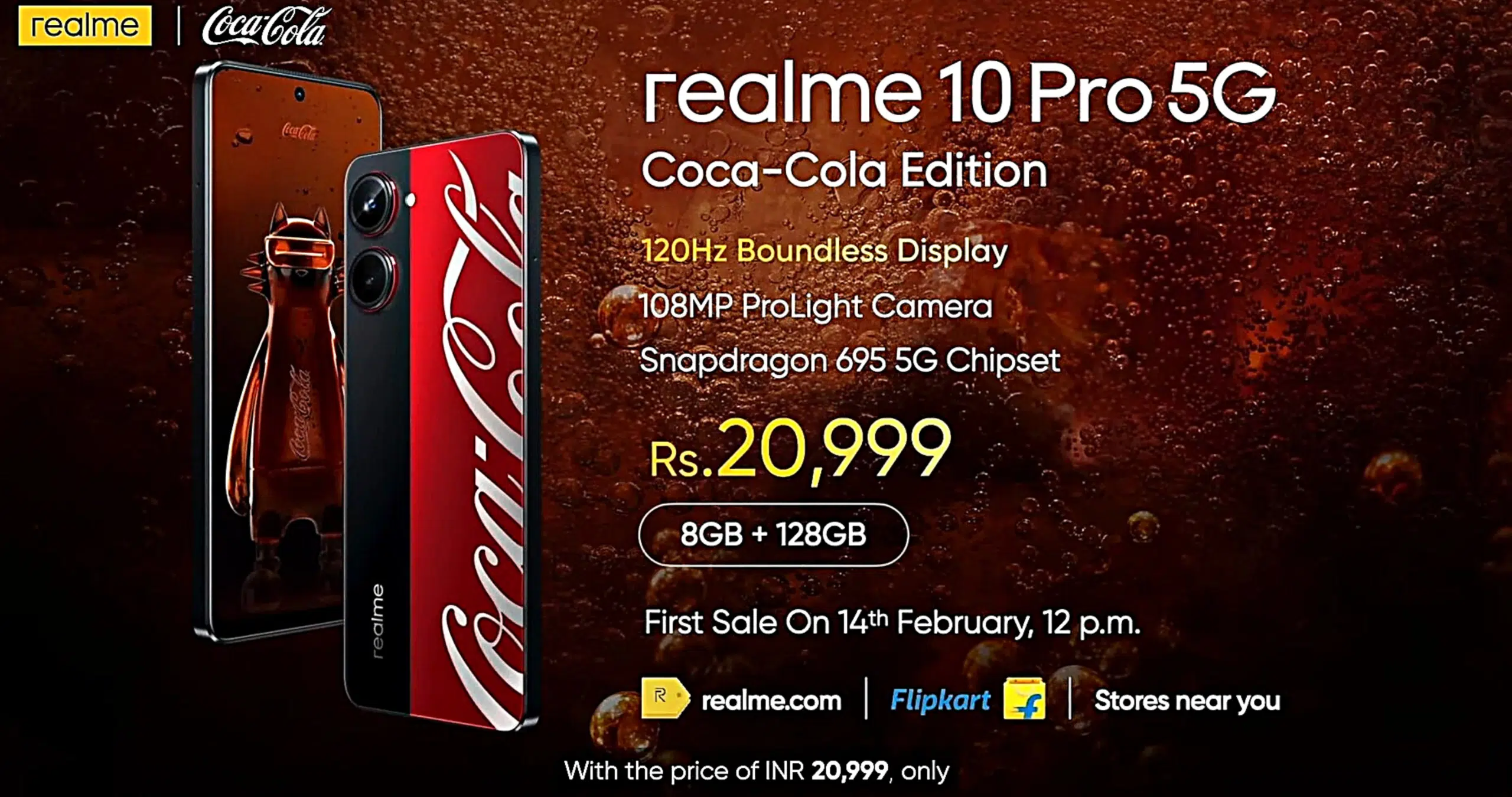 Realme 10 Pro 5G Coca-Cola edition is launched in India with Snapdragon 695, 120Hz display: Prices and specifications