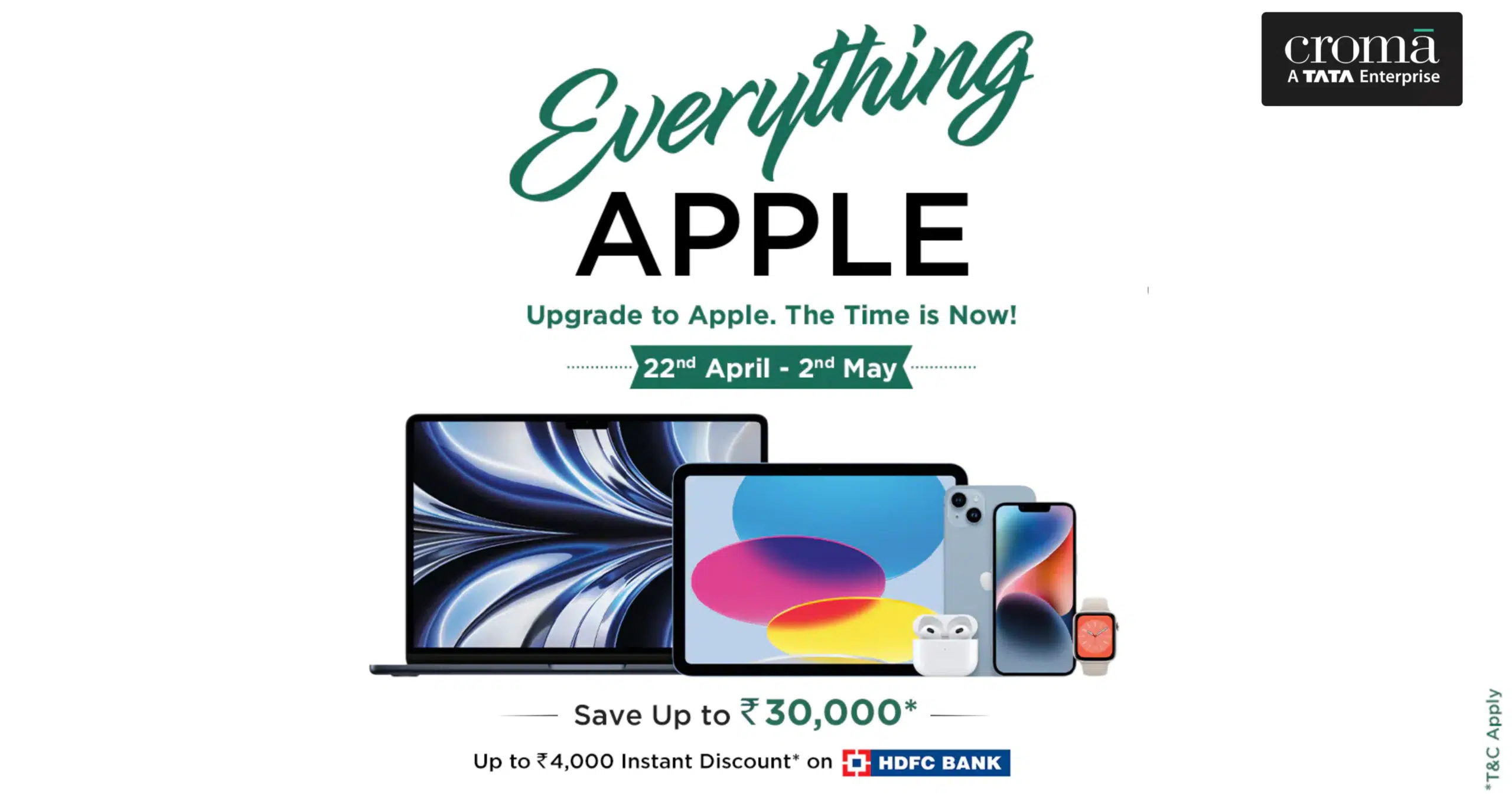 Croma Everything Apple sale