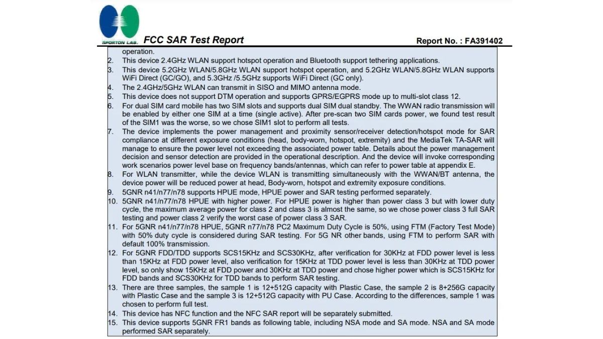 POCO X6 Pro 5G FCC certification