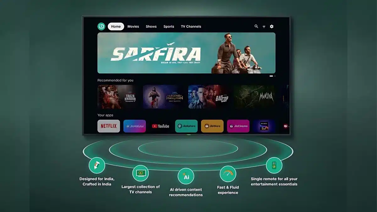 JioTele OS, Jio Smart TV OS, JioTele OS features, JioTele OS launch, AI-powered Smart TV, Jio Smart TV India, JioTele OS release date, JioTele OS specs