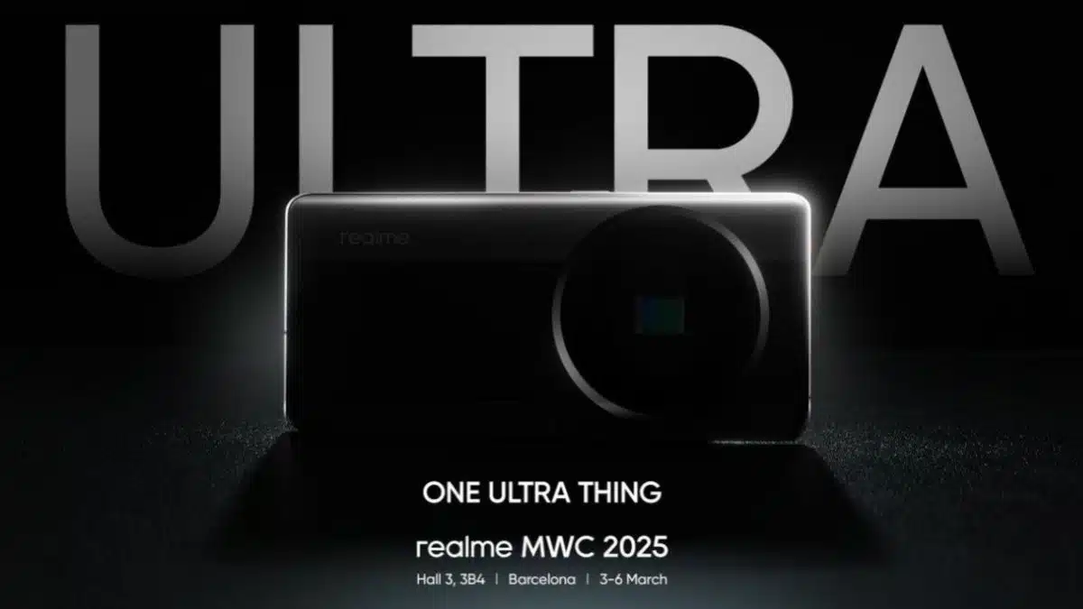 Realme Ultra, MWC 2025, DSLR-level camera, Realme flagship, smartphone launch, periscope telephoto lens, Realme teaser, game-changing photography, circular camera design, Ultra phone features